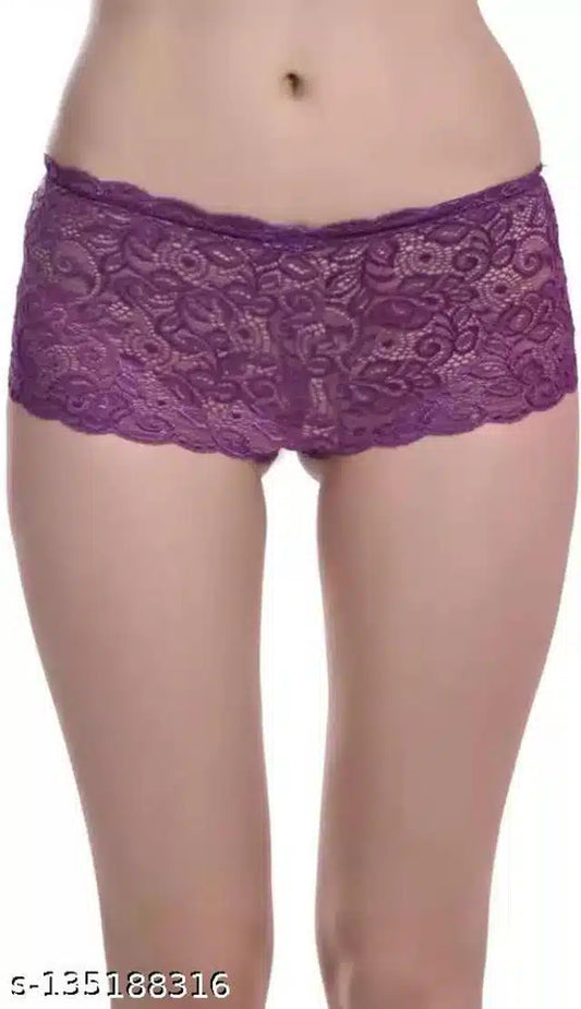 Net Briefs for Women (Purple, 6XL)